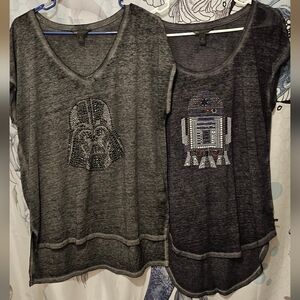 Gray Star Wars Studded T-Shirts